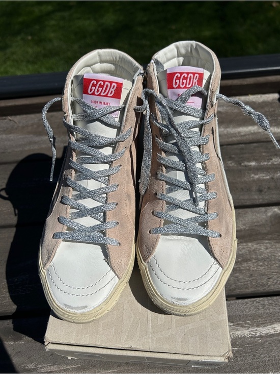 Golden Goose Size 9 Neiman Marcus Exclusive Slide Sneakers  Neiman Marcus  9 Womens Slide Sneaker dusty pink New in box